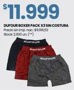 Changomas Dufour boxer sin costura oferta