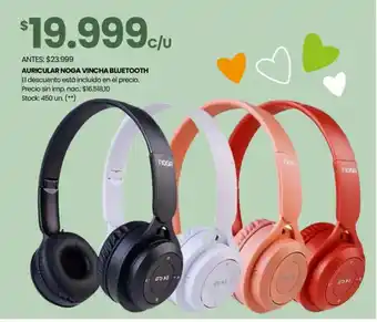 Changomas Auricular noga vincha bluetooth oferta