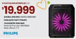 Changomas Philips parlante party oferta