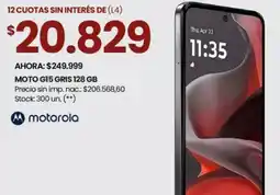 Changomas Moto G15 oferta