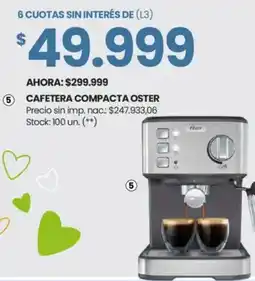 Changomas Oster cafetera compacta oferta