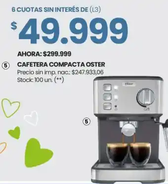 Changomas Oster cafetera compacta oferta