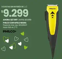 Changomas Philco cortapelo negra oferta