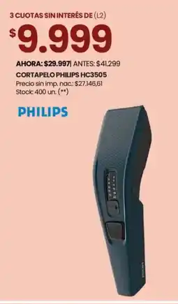 Changomas Philips cortapelo hc3505 oferta
