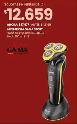 Changomas Ga.ma afeitadora sport oferta