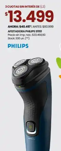Changomas Philips afeitadora S1151 oferta