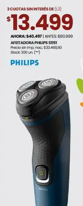Changomas Philips afeitadora S1151 oferta