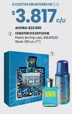 Changomas Chester ice estuche oferta