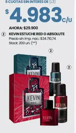 Changomas Kevin estuche red o absolute oferta