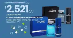 Changomas Cofre stone men edp 100+ desodorante oferta