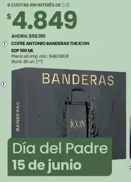 Changomas Cofre antonio banderas the icon edp oferta