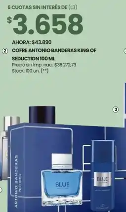 Changomas Cofre antonio banderas king of seduction oferta