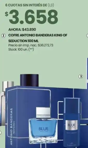 Changomas Cofre antonio banderas king of seduction oferta