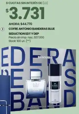 Changomas Cofre antonio banderas blue seduction edt y dep oferta