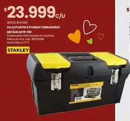Changomas Stanley caja plastica cerraduras metálicas 19-013 oferta