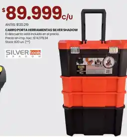 Changomas Silver carro porta herramientas shadow oferta