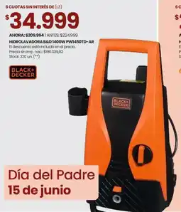 Changomas Hidrolavadora b&d pw1450td-ar oferta