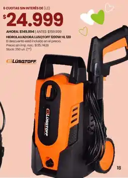 Changomas Hidrolavadora lusqtoff oferta
