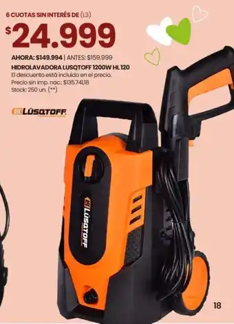 Changomas Hidrolavadora lusqtoff oferta