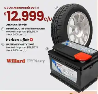 Changomas Neumático 185 65 R15 horizon III oferta