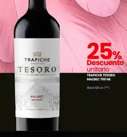 Changomas Trapiche tesoro malbec oferta