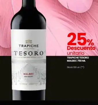 Changomas Trapiche tesoro malbec oferta