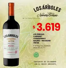 Changomas Los árboles cabernet chardonnay malbec-red blend oferta