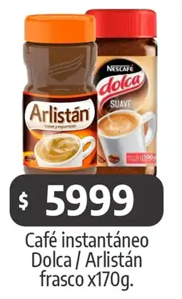 Autoservicio Capo Café instantáneo Dolca / Arlistán frasco oferta