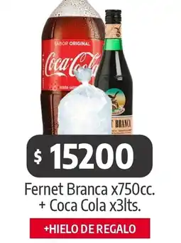 Autoservicio Capo Fernet Branca + Coca Cola oferta