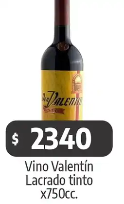 Autoservicio Capo Vino Valentín Lacrado tinto oferta