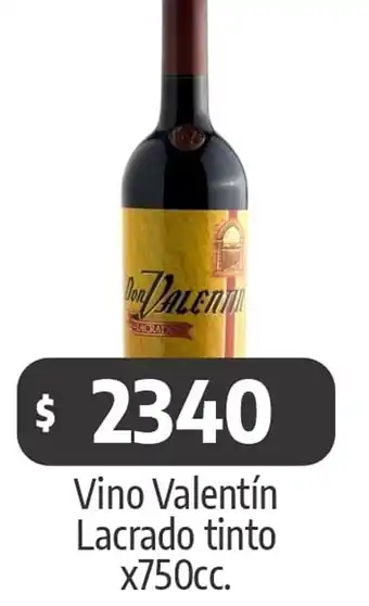 Autoservicio Capo Vino Valentín Lacrado tinto oferta