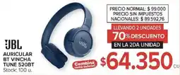 Carrefour JBL Auricular BT Vincha Tune 520BT oferta