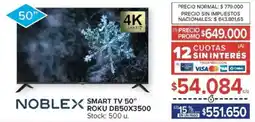 Carrefour Noblex Smart TV 50" Roku oferta