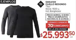 Carrefour Tex sweater cuello redondo oferta