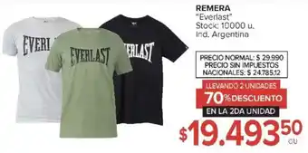 Carrefour Everlast Remera oferta