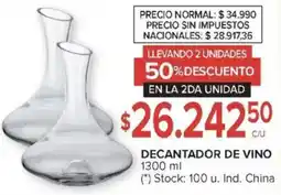Carrefour Decantador de vino oferta
