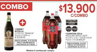Carrefour Fernet + Coca Cola oferta