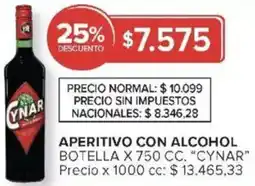 Carrefour Cynar aperitivo con alcohol botella oferta