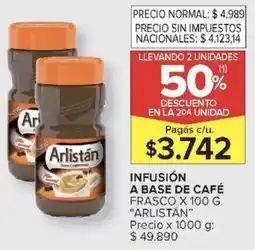 Carrefour Arlistán infusión a base de café frasco oferta