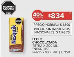 Carrefour Nesquik leche chocolatada tetra oferta