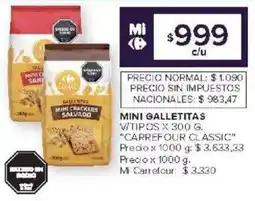 Carrefour Carrefour classic mini galletitas vitipos oferta