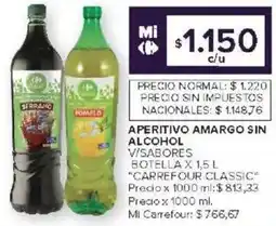 Carrefour Carrefour classic aperitivo amargo sin alcohol oferta