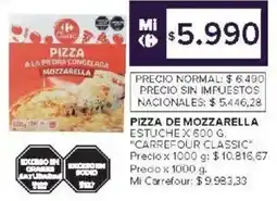 Carrefour Carrefour classic pizza de mozzarella estuche oferta