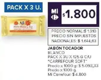 Carrefour Carrefour soft jabón tocador blanco pack oferta