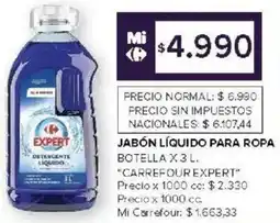 Carrefour Carrefour expert jabón líquido para ropa botella oferta