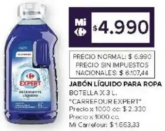 Carrefour Carrefour expert jabón líquido para ropa botella oferta