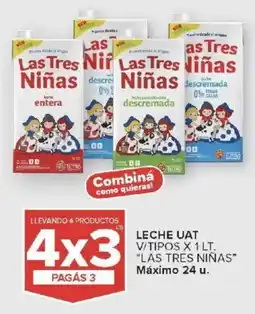 Carrefour Las tres niñas leche uat v/tipos oferta