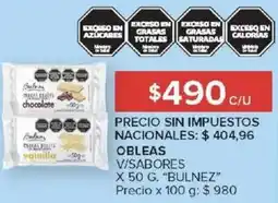 Carrefour Bulnez obleas v/sabores oferta