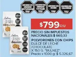 Carrefour Bulnez polvorones con chips dulce de leche /chocolate oferta
