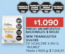 Carrefour Bulnez mini triangulitos dulces de hojaldre oferta